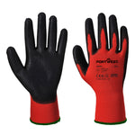 RED PU-SCHAUM-HANDSCHUH - Rot/Schwarz (R8R)