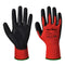 RED PU-SCHAUM-HANDSCHUH - Rot/Schwarz (R8R)