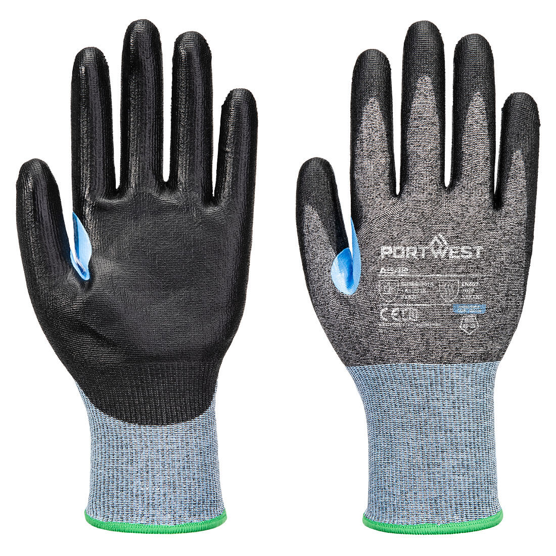 CS D18 PU-Schnittschutzhandschuh - Grau/Schwarz (G8R)
