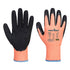 Vis-Tex Winter Cut D13 Nitril-Handschuh - Orange/Schwarz (O8R)
