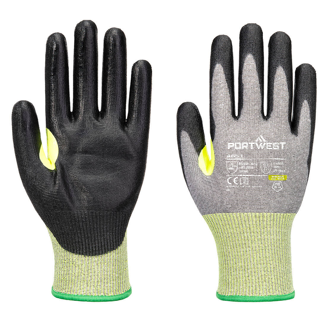 CS E15 PU Schnittschutzhandschuh - Grau/Schwarz (G8R)