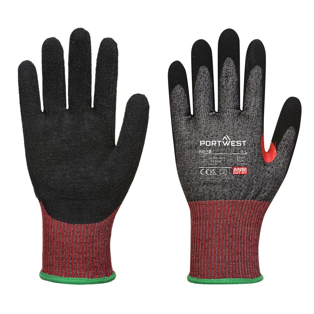 CS AHR13 NITRILSCHAUM-Schnittschutzhandschuh - Schwarz (K8R)