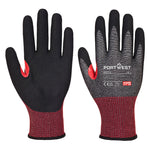 CS F18 Nitrilschaum-Schnittschutzhandschuh - Schwarz (K8R)