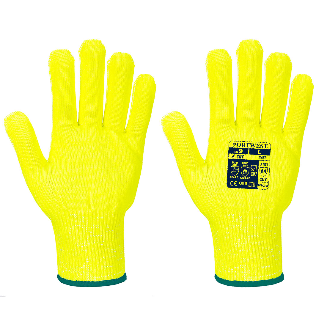 Pro Cut Schnittschutz Handschuh - Gelb (YER)