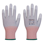 LR13 ESD PU Handschuh - 12er Pack - Grau/Weiss (G6R)