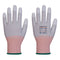 LR13 ESD PU Handschuh - 12er Pack - Grau/Weiss (G6R)