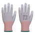 LR13 ESD PU Handschuh - 12er Pack - Grau/Weiss (G6R)
