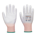 LR13 ESD PU Handschuh - 12er Pack - Grau/Weiss (G6R)