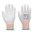 LR13 ESD PU Handschuh - 12er Pack - Grau/Weiss (G6R)