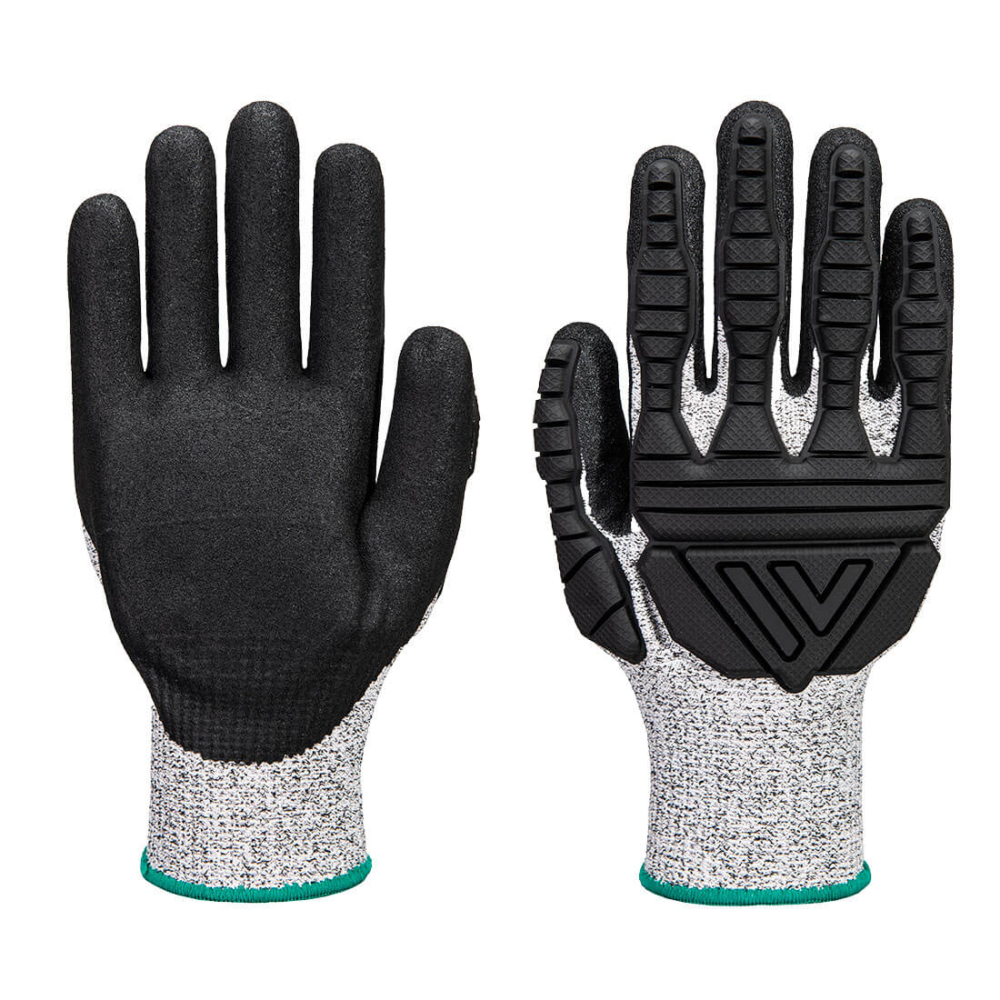 TPV Cut Stoßschutz- Handschuh - Grau/Schwarz (G8R)