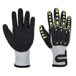 Anti Cut Winter- Stoßschutz- Handschuh - Grau/Schwarz (G8R)