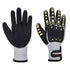 Anti Cut Winter- Stoßschutz- Handschuh - Grau/Schwarz (G8R)