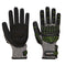 VHR15 Nitrilschaum- Stoßschutz- Handschuh - Schwarz/Gruen (K3R)