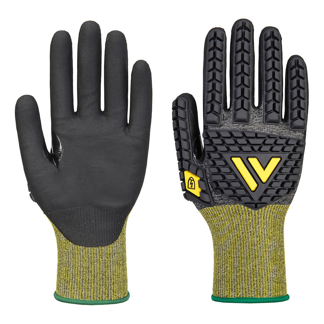 Impact E18 Antistatischer ESD-Handschuh aus Nitril - Schwarz (K8R)