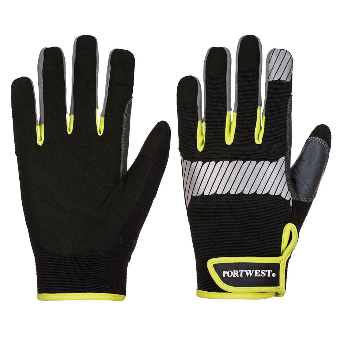 PW3 MEHRZWECK-MECHANIKER-HANDSCHUH - Schwarz/Gelb (BKY)