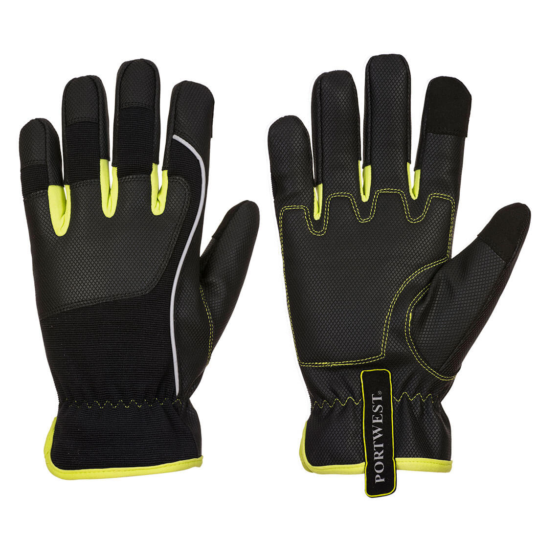 PW3 Handwerker-Handschuh - Schwarz/Gelb (BKY)