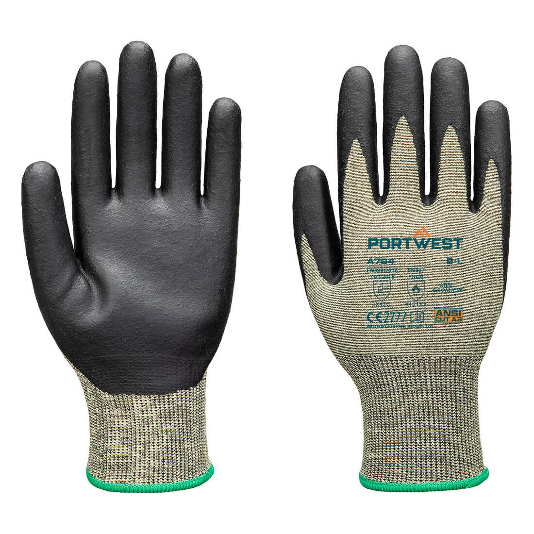 Arc Grip 18C Level 1 Handschuh - Gruen/Schwarz (E8R)