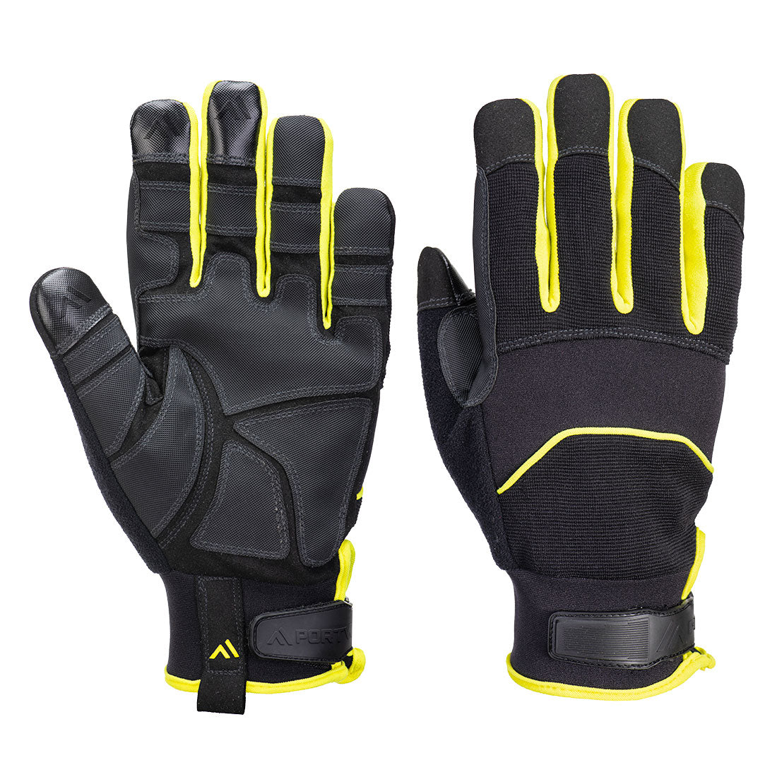 Nadelsicherer Handschuh - Schwarz/Gelb (BKY)