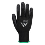 Needle Stick F10 Latex-Knitterhandschuh - Schwarz (K8R)