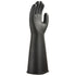 Schwerer Latex-Gummihandschuh - Schwarz (BKR)