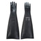 Schwerer Latex-Gummihandschuh 600mm - Schwarz (BKR)