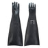 Schwerer Latex-Gummihandschuh 600mm - Schwarz (BKR)