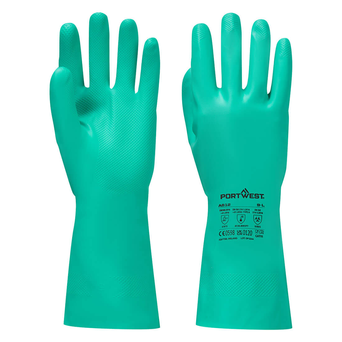 Nitrosafe Plus Chemikalienschutz Handschuh - Gruen (GNR)
