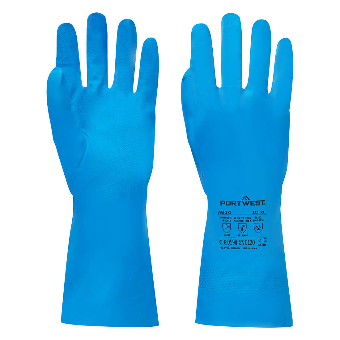 Nitril Handschuh für die Lebensmittelindustrie - Blau (BLU)