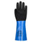 Chem Cut D330 Nitrile Gauntlet - Blau/Schwarz (B8R)