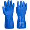 Blauer PVC Chemikalien Schutzhandschuh - Blau (BLU)