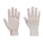 String Knit Liner Handschuh (288 Paare) - Weiss (WHR)