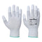 Antistatic PU F-Tip Glove Pk12 - Grau (GRR)