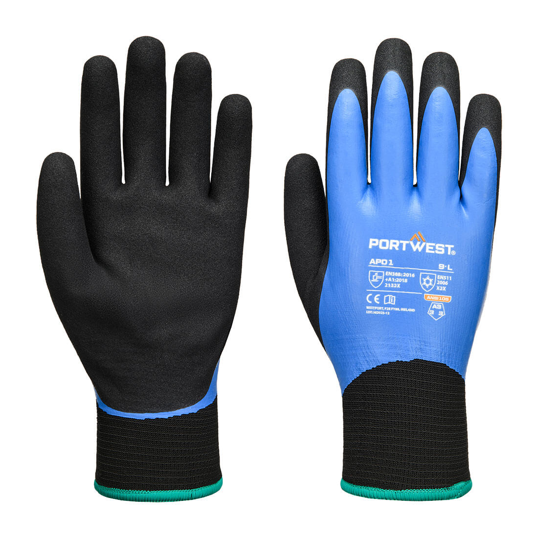 Thermo Pro Handschuh - Blau/Schwarz (B8R)