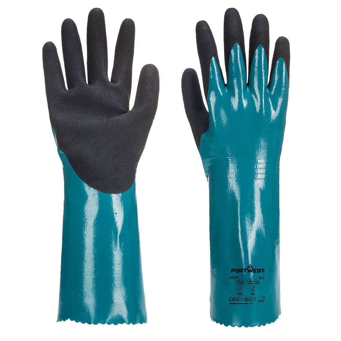 Grip Lite Handschuh mit Stulpe - Blau/Schwarz (B8R)