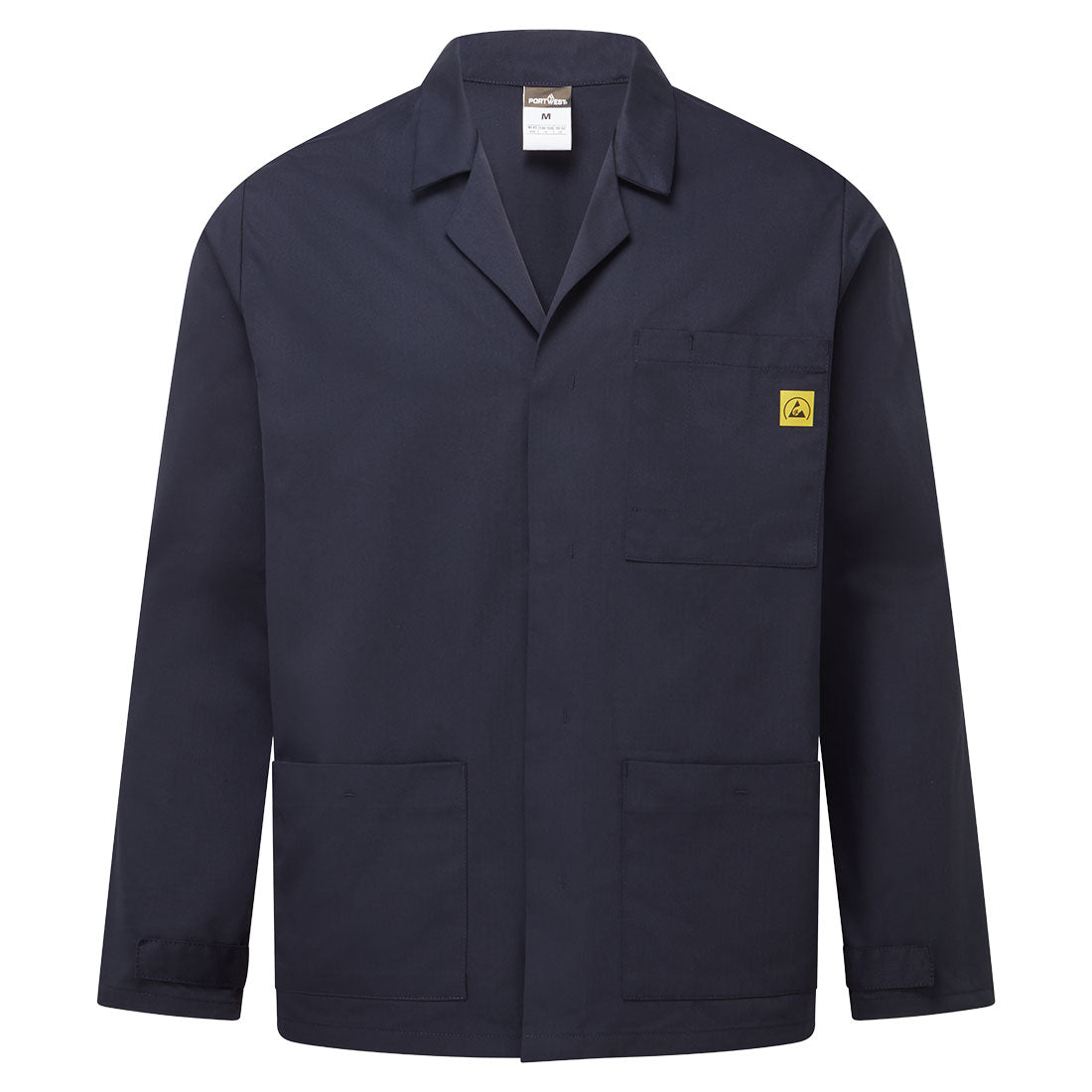 Antistatische ESD-Laborjacke - Marine (NVR)