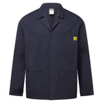 Antistatische ESD-Laborjacke - Marine (NVR)