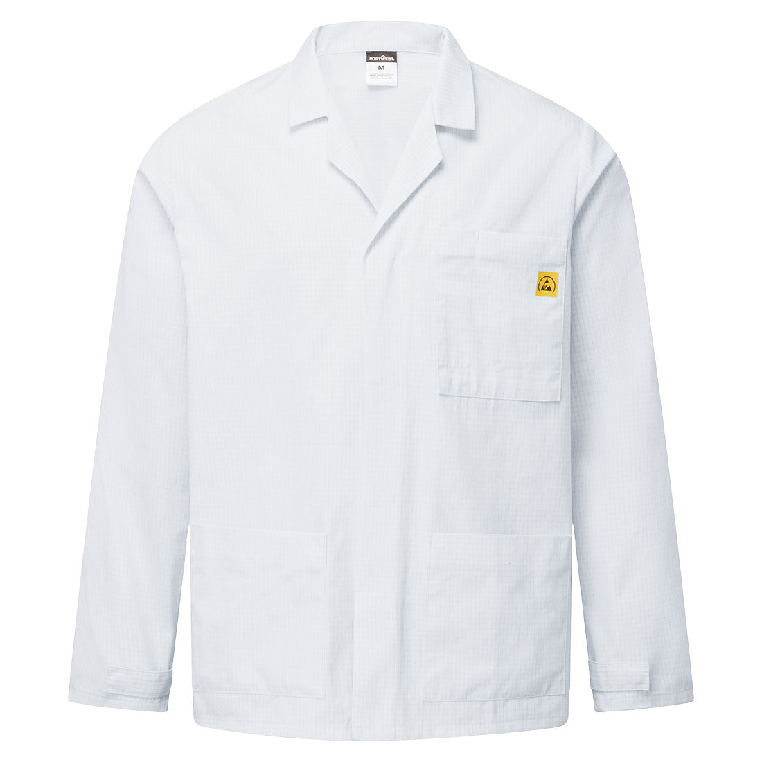 Antistatische ESD-Laborjacke - Weiss (WHR)