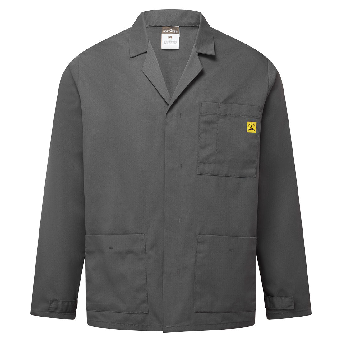 Antistatische ESD-Laborjacke - Zoom Grau (ZOR)