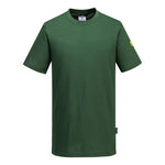 ANTISTATISCHES ESD T-Shirt - Tannengrün (FGR)