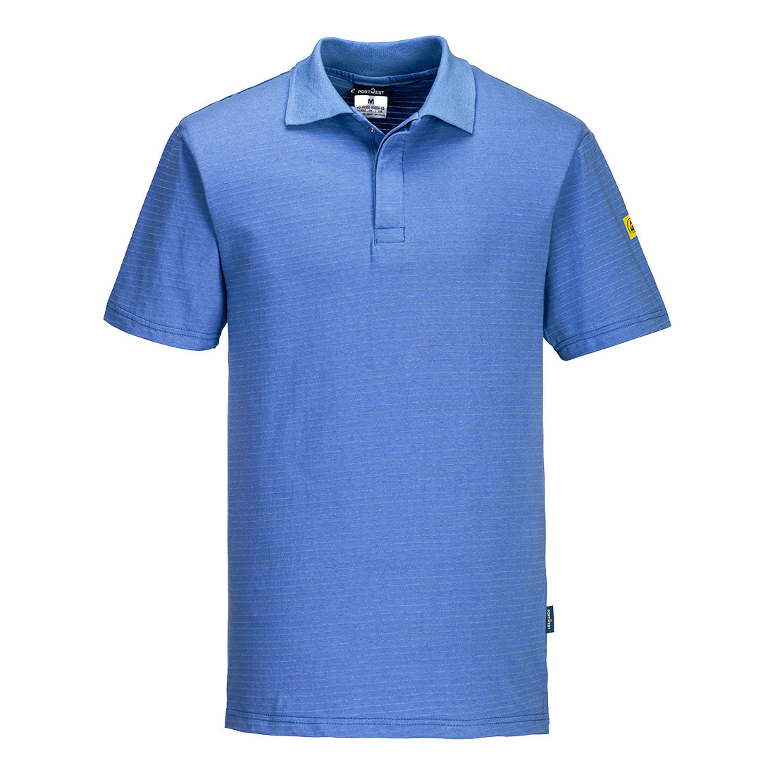 Antistatik ESD Polo-Shirt - Hellblau (HBR)