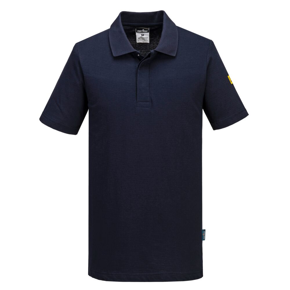 Antistatik ESD Polo-Shirt - Marine (NVR)