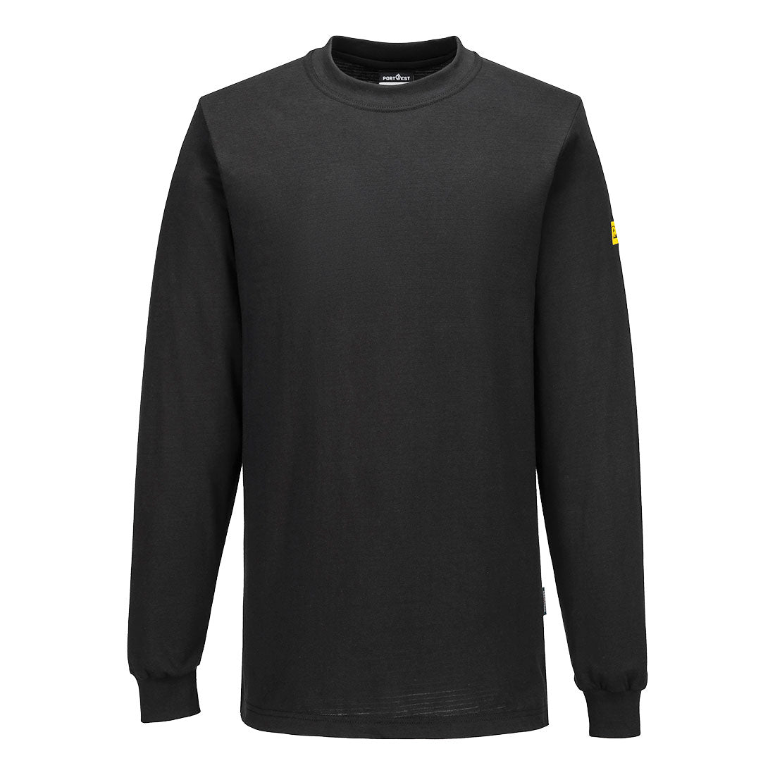 Antistatisches ESD-Langarm-T-Shirt - Schwarz (BKR)