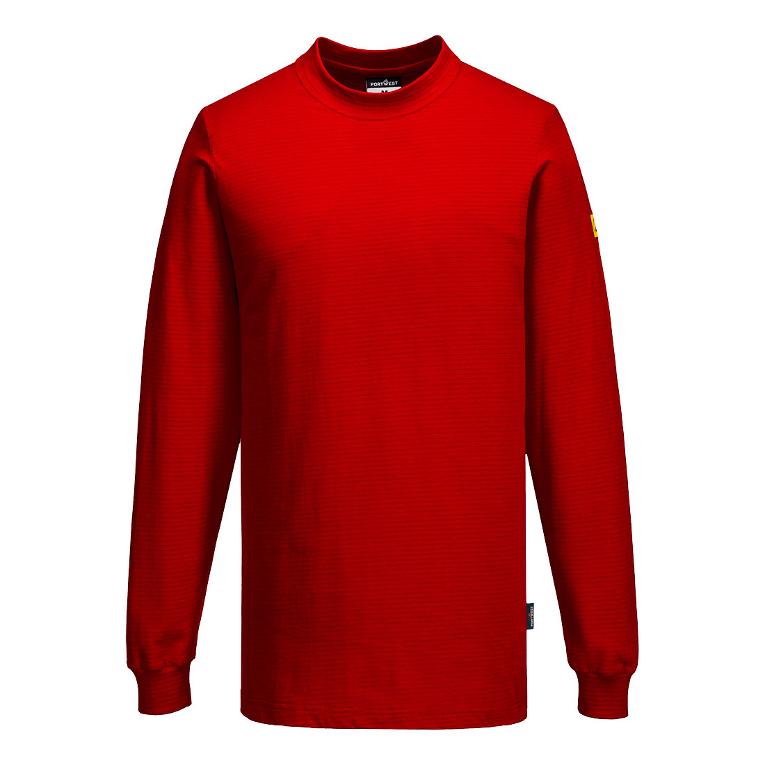 Antistatisches ESD-Langarm-T-Shirt - Tiefrot (DRR)