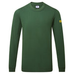 Antistatisches ESD-Langarm-T-Shirt - Tannengrün (FGR)