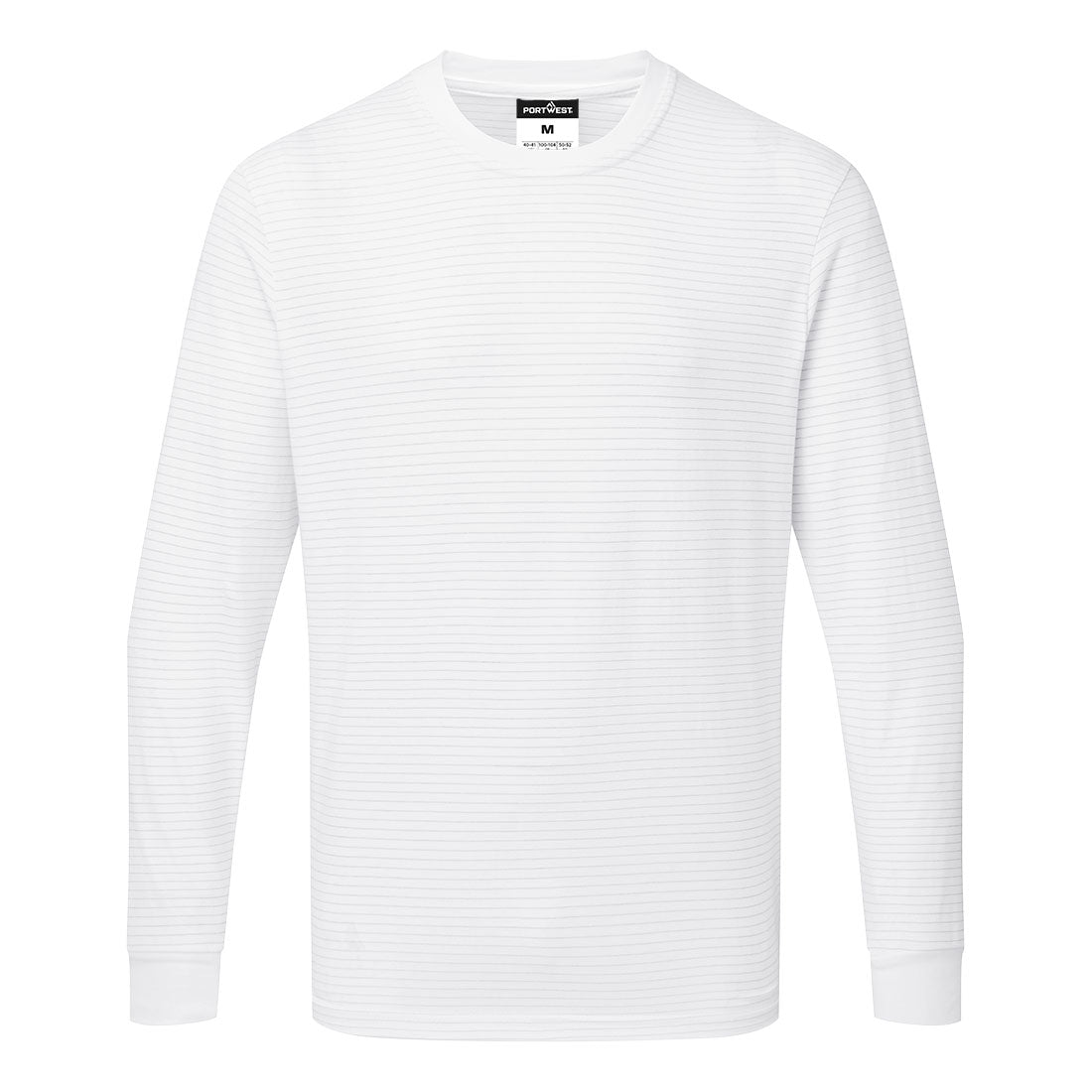 Antistatisches ESD-Langarm-T-Shirt - Weiss (WHR)