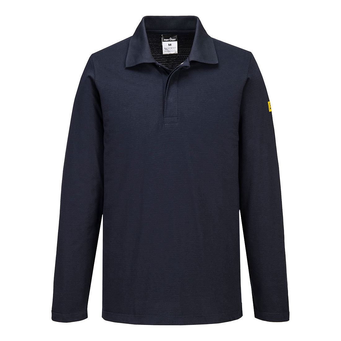 Antistatisches ESD-Poloshirt langarm - Marine (NVR)