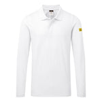 Antistatisches ESD-Poloshirt langarm - Weiss (WHR)