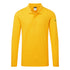Antistatisches ESD-Poloshirt langarm - Tiefgelb (YE3)