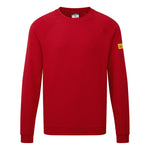 Antistatisches ESD-Sweatshirt - Tiefrot (DRR)