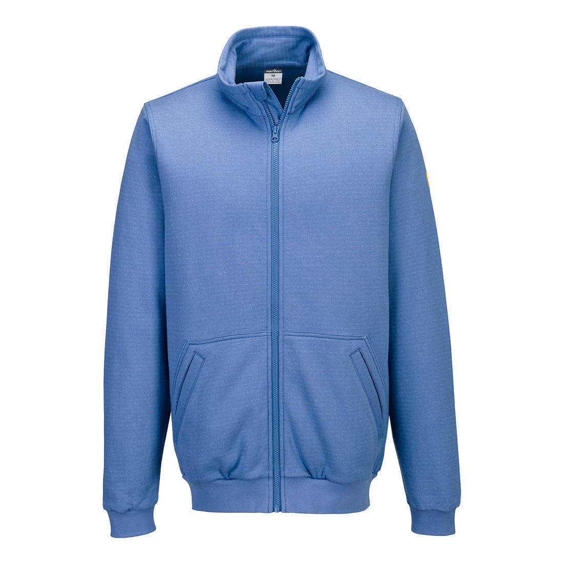 Antistatisches ESD-Sweatshirt mit Reißverschluss - Hellblau (HBR)
